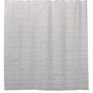 Rideaux De Douche Mur en brique blanche