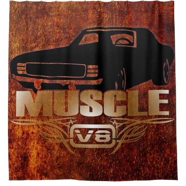 Rideaux De Douche Muscle Voiture V8 (Devant)