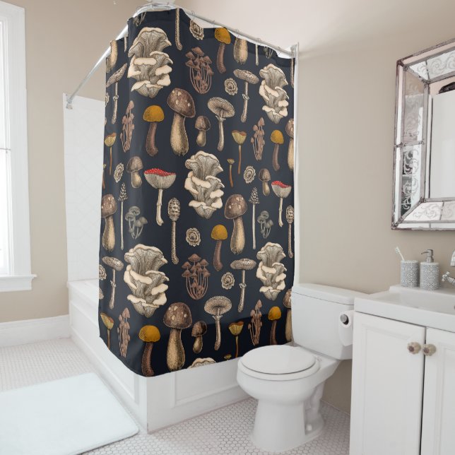 Rideaux De Douche Mushrooms sauvages (En situation)
