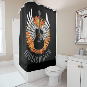 Rideaux De Douche Music Maker (guitariste)