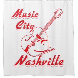 Rideaux De Douche Nashville. Ville de musique