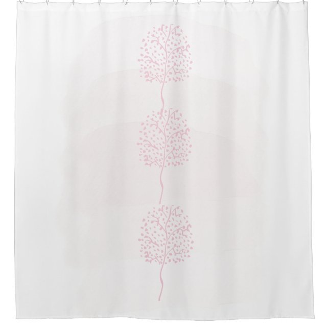Rideaux De Douche Nature Abstraite rose moderne (Devant)