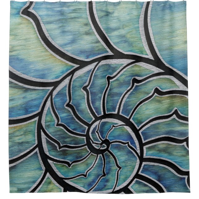 Rideaux De Douche Nautilus de l'eau (Devant)