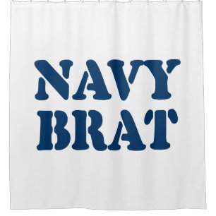 RIDEAUX DE DOUCHE NAVY BRAT