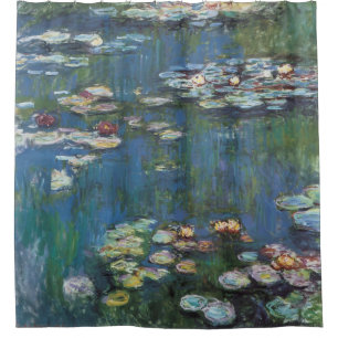 Rideaux De Douche Nénuphars par Claude Monet, peintre
