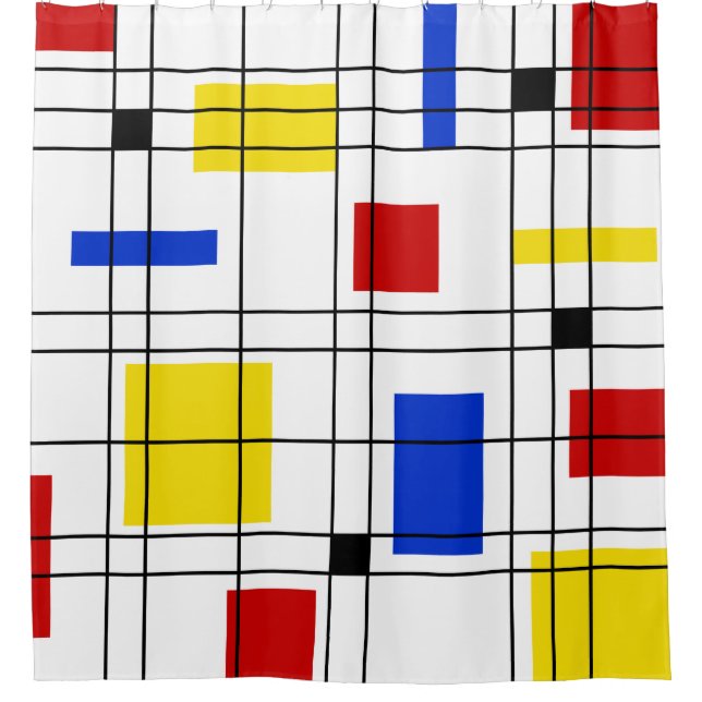 Rideaux De Douche Néo-plasticisme (Devant)