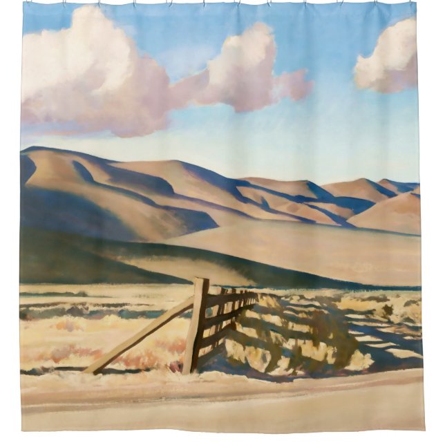 Rideaux De Douche "Nevada Hills" par Maynard Dixon (Devant)