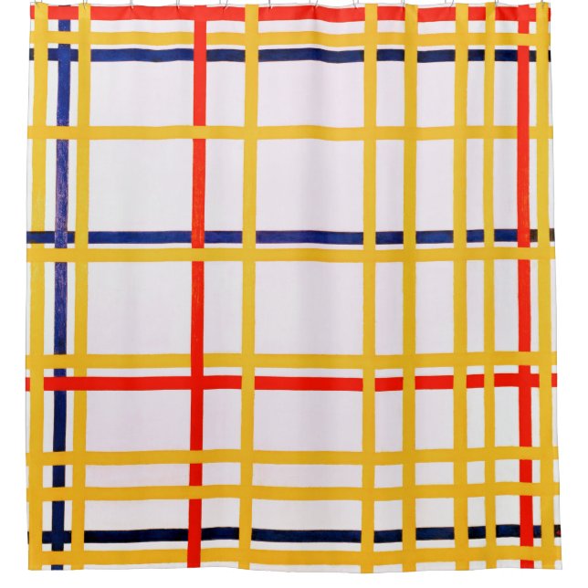 Rideaux De Douche New York | Piet Mondrian | (Devant)