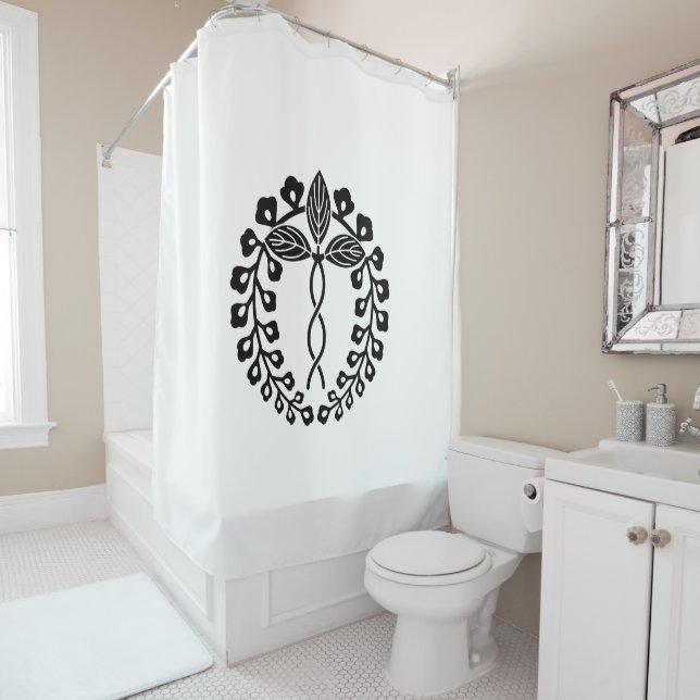 Rideaux De Douche Nijo wisteria (En situation)