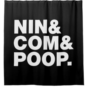 RIDEAUX DE DOUCHE NIN & COM & POOP.