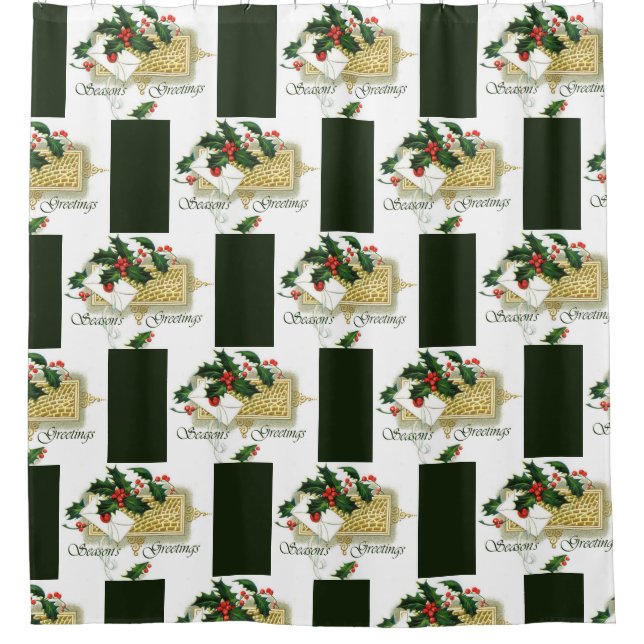 Rideaux De Douche Noël Joyeuses Fêtes (Devant)