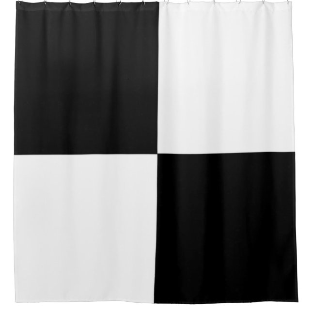 Rideaux De Douche Noir et blanc (Devant)
