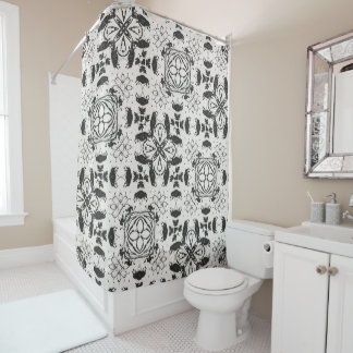 Rideaux De Douche Noir et blanc