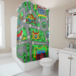 Rideaux De Douche nostalgie des années 90, nostalgie moquette de pis
