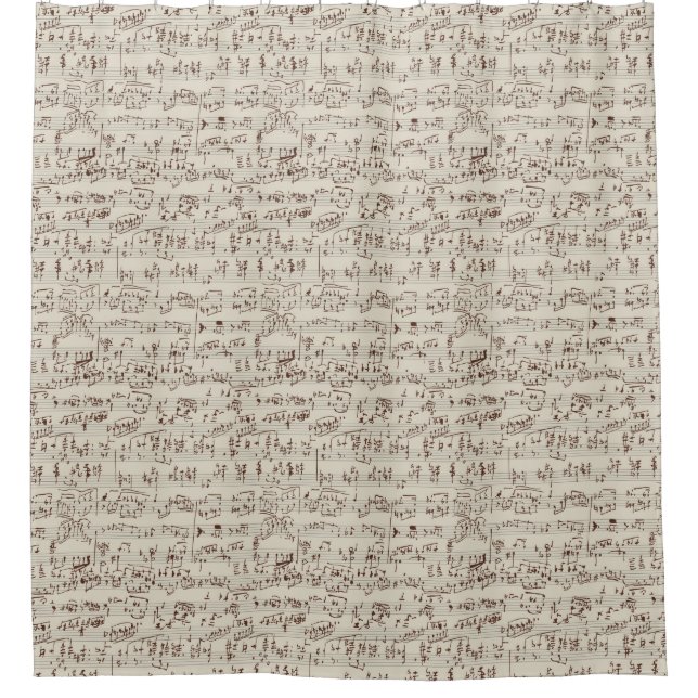 Rideaux De Douche Notes de musique (Devant)