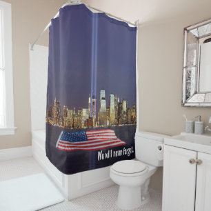 Rideaux De Douche Nous n'oublierons jamais l'hommage 9-11