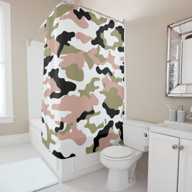 Rideaux De Douche Nouveau Camo (En situation)