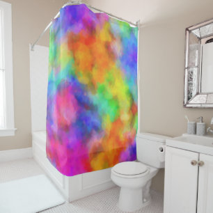Rideaux De Douche Nuages d'arc-en-ciel