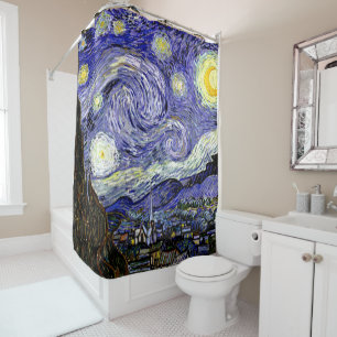Rideaux De Douche Nuit étoilée de Van Gogh, 1889
