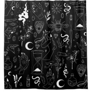 Rideaux De Douche occultes mystiques ésotériques sorcellerie cristau
