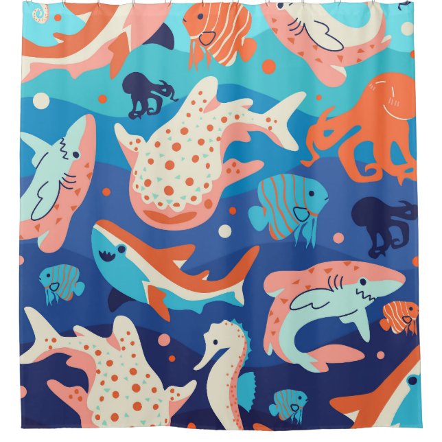 Rideaux De Douche Ocean Wonders (Devant)