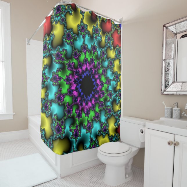 Rideaux De Douche OEil de verre tendu (En situation)