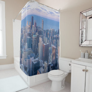 Rideaux De Douche Oeuvre d'architecture de Chicago 