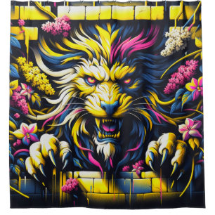 Rideaux De Douche OEuvre de Lion