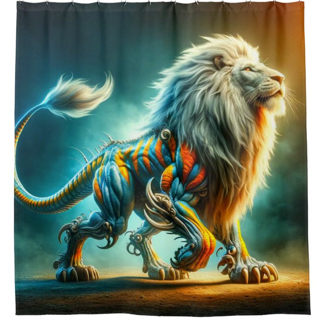 Rideaux De Douche OEuvre de Lion (Devant)