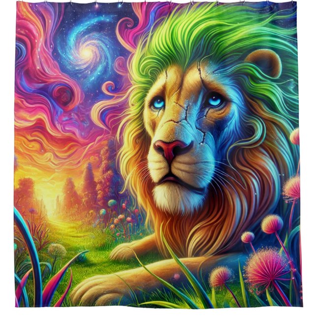 Rideaux De Douche OEuvre de Lion (Devant)