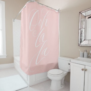 Rideaux De Douche Oh ! La de La marquant avec des lettres fabuleux