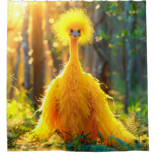 Rideaux De Douche Oiseau jaune
