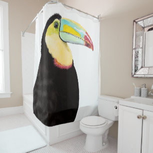 Rideaux De Douche Oiseau tropical Toucan