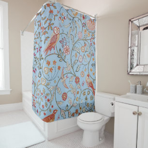 Rideaux De Douche Oiseaux et fleurs, William Morris