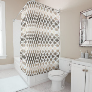 Rideaux De Douche Ombre de diamant de café