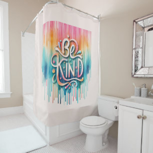 Rideaux De Douche Ombre Paint Drips de gentillesse dans des couleurs