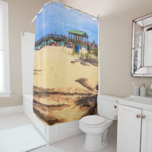 Rideaux De Douche Ombres des palmiers