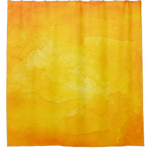 Rideaux De Douche Orange abstrait aquarelle macro texture fond