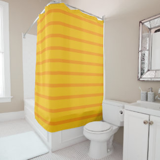 Rideaux De Douche Orange Jaune 8