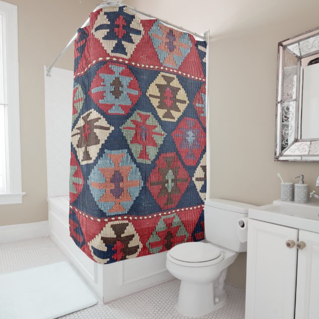 Rideaux De Douche Ornat couleur diamant du Sud-Ouest (En situation)