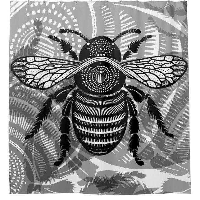 Rideaux De Douche Ornate Bumble Bee (Devant)