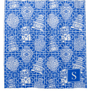 Rideaux De Douche Pagode de Chinoiserie – Jardin Asien Prépa Royal