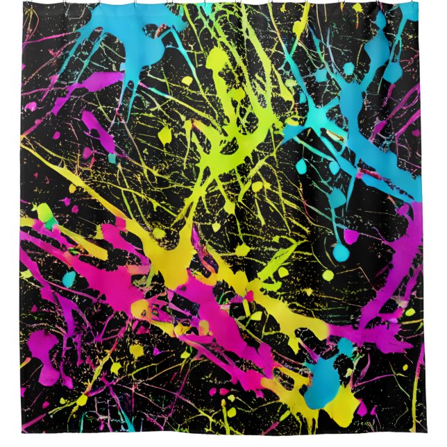 Rideaux De Douche Paint Neon brillant (Devant)