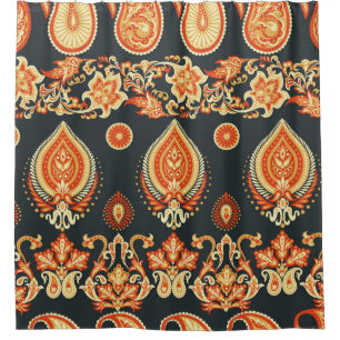 Rideaux De Douche Paisley Floral : Oriental Ethnic Seamless
