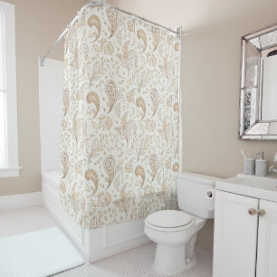 Rideaux De Douche Paix Bohème Hippie Soixante Paisley