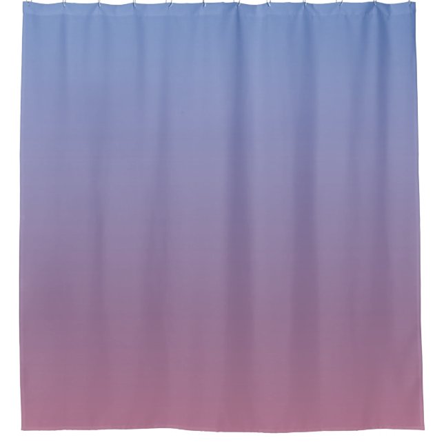 Rideaux De Douche Pale rose et bleu dégradé ombre (Devant)