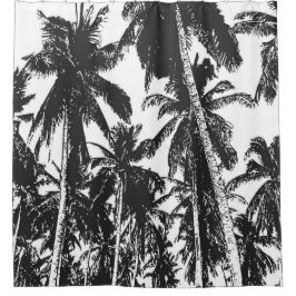 Rideaux De Douche Palmiers Feuille tropicaux