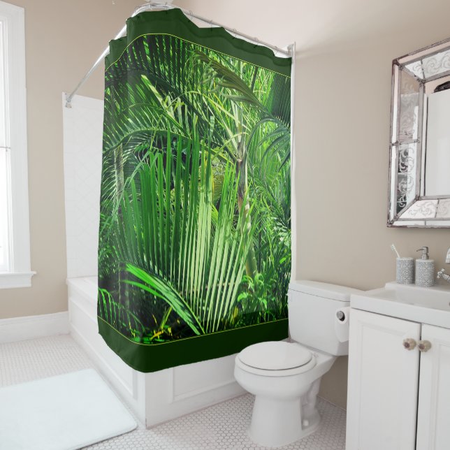 Rideaux De Douche PalmTrees Jungle 🌴 (En situation)