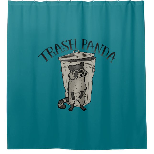 Rideaux De Douche Panda raccoon Trash (Devant)