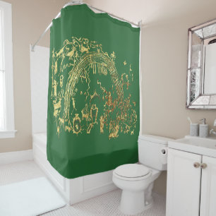 Rideaux De Douche Panneau de pétroglyphes